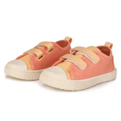 Monnëka Sapatilhas de Lona Infantil Tangerine T23 | Barefoot Drop Zero | Sola Antiderrapante