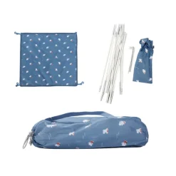 Monnëka Tenda Infantil Hippos | Proteção UPF50+ e Mosquiteiro | 120x120x110cm