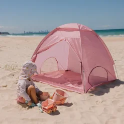 Monnëka Tenda Infantil Whale Pink | Proteção UPF50+ e Mosquiteiro | 120x120x110cm