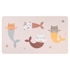 Monnëka Toalha de Praia Mermaid Cats | Microfibra 160x90cm | Secagem Rápida