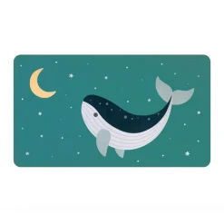 Monnëka Toalha de Praia Whale Teal | Microfibra 160x90cm | Secagem Rápida