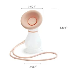 Munchkin Bomba de Leite Manual Silicone 118ml | Extrator Simples e Confortável | Com Ventosa e Tampa