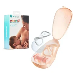 Munchkin Flow Kit Amamentação Tamanho M 20mm | Protetor de Mamilo e Canal que Mostra o Fluxo de Leite