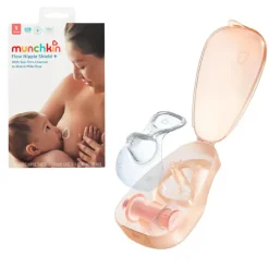 Munchkin Flow Kit Amamentação Tamanho S 16mm | Protetor de Mamilo + Esterilizador + Seringa