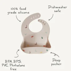 Mushie Babete Silicone Foguetões +6M | Lavável na Máquina de Loiça