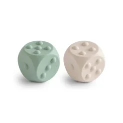 Mushie Brinquedo Dados Cambridge Blue e Shiftinf Toy +10M