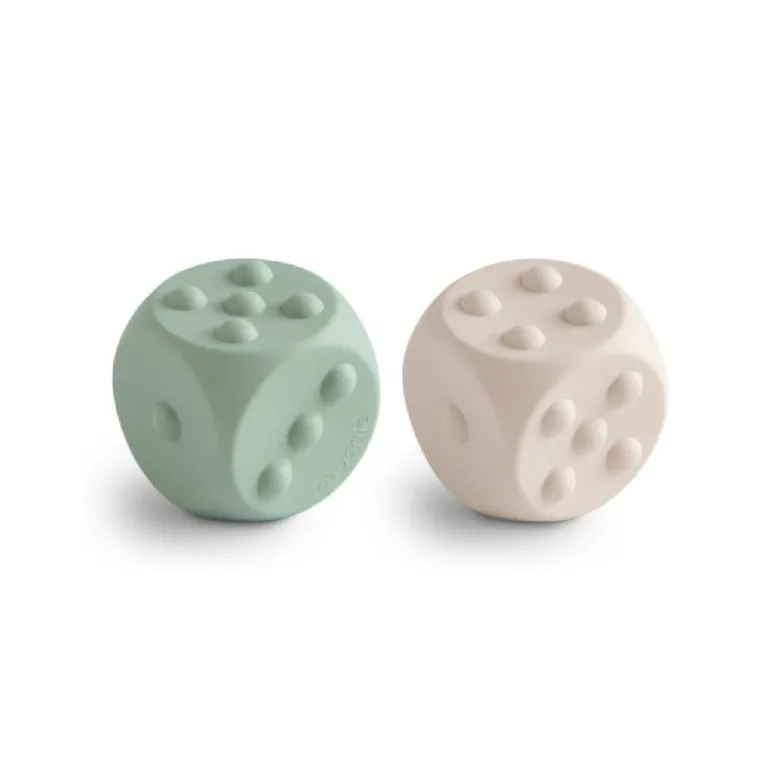 Mushie Brinquedo Dados Cambridge Blue e Shiftinf Toy +10M