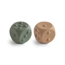 Mushie Brinquedo Dados Dried Thyme e Natural +10M