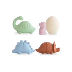 Mushie Brinquedos Banho Dinossauro 10+ Meses | 4 Peças Anti-Bolor