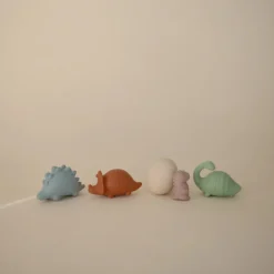 Mushie Brinquedos Banho Dinossauro 10+ Meses | 4 Peças Anti-Bolor