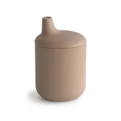 Mushie Copo Didático Natural 6+ Meses | Silicone Alimentar | Transição do Biberão