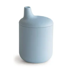 Mushie Copo Didático Silicone Azul +6M