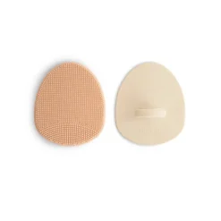 Mushie 2 Escovas para Crosta Láctea 0+ Meses Cor Blush/Shifting Sand | Massagem e Limpeza Eficaz