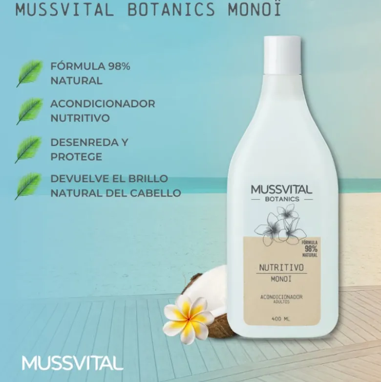 Mussvital Botanics Condicionador Monoï 400ml