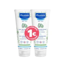 Mustela Bebé 2 em 1 Gel Lavante Corpo e Cabelo 2x200ml