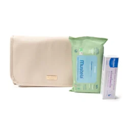 Mustela Bebé Kit Muda Fralda Bege | 60 Toalhitas + 1 Creme