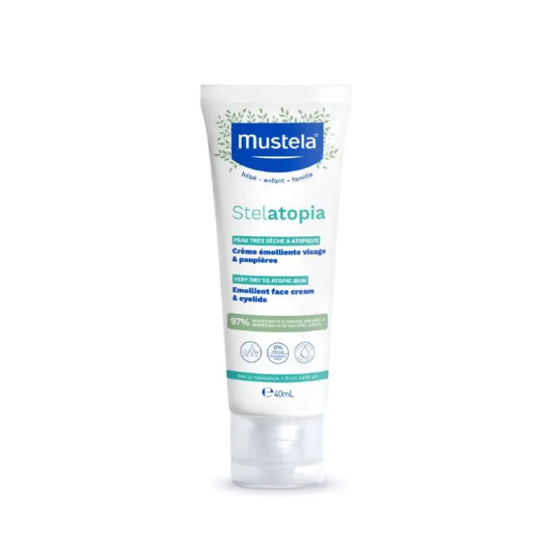 Mustela Bebé Stelatopia Creme de Rosto Emoliente 40ml