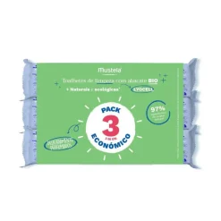 Mustela Bebé Toalhitas de Limpeza Abacate Pack Económico 3x60