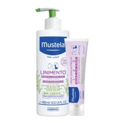 Mustela Muda Fralda Linimento 400ml + Creme 1,2,3 50ml Preço Especial