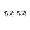 MyLovly Brincos Criança Panda | Aço Hipoalergénico