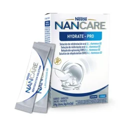 NANCARE Hydrate-Pro Saquetas 6x4,5g | Reidratação Oral + Probiótico |Para Diarreia Aguda Bebés