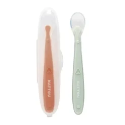 Nattou Conjunto 2 Colheres Silicone + Caixa +6M