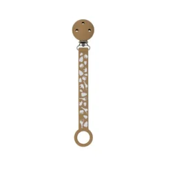 Nattou Corrente Chupeta Silicone Castanho Animais