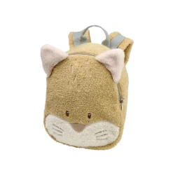 Nattou Mochila Infantil Raposa em Tecido Teddy | Fofa, Leve e Lavável