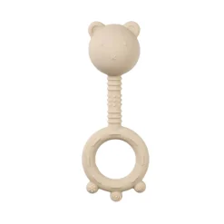 Nattou Mordedor e Roca Silicone Urso Argila | Brinquedo Para Bebé 2 em 1