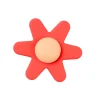 Nattou Spinner Silicone Flor Rosa com Ventosa | Brinquedo Sensorial para Bebés