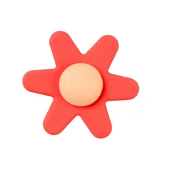 Nattou Spinner Silicone Flor Rosa com Ventosa | Brinquedo Sensorial para Bebés