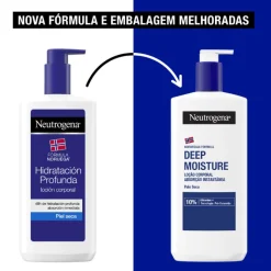 Neutrogena Pack Deep Moisture Loção Corporal 750ml + 400ml -25% | Hidratação Profunda Pele Seca