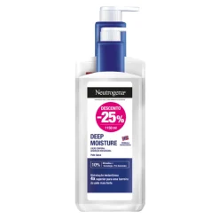 Neutrogena Pack Deep Moisture Loção Corporal 750ml + 400ml -25% | Hidratação Profunda Pele Seca