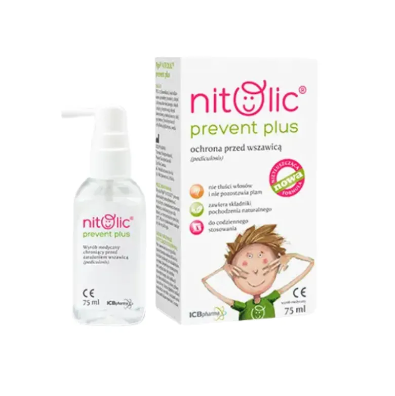 Nitolic Prevent Plus Spray Anti-Piolhos 75ml | Proteção Diária Crianças +2 Anos