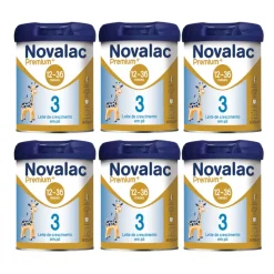 Novalac Pack x6 Premium+ 3 Leite 12-36M 800g