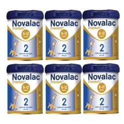 Novalac Pack x6 Premium+ 2 Leite 6-12M 800g