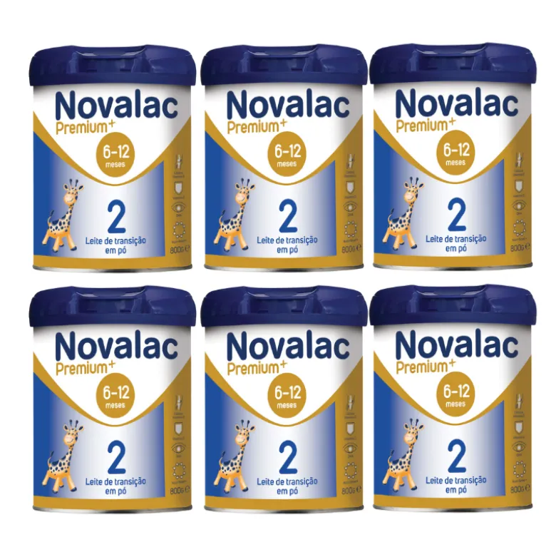 Novalac Pack x6 Premium+ 2 Leite 6-12M 800g