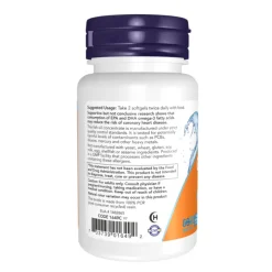 NOW Omega-3 Óleo de Peixe Cápsulas Moles 100 Uni. | Suporte cardiovascular e geral