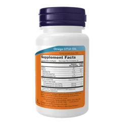 NOW Omega-3 Óleo de Peixe Cápsulas Moles 100 Uni. | Suporte cardiovascular e geral