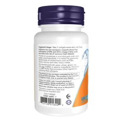NOW Omega-3 Óleo de Peixe Cápsulas Moles 200 Uni. | Suporte cardiovascular e geral