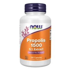 NOW Própolis 1500mg 100 Cápsulas | Suporte Imunitário Natural | Rico em Bioflavonoides