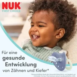 NUK Chupeta First Choice Dia e Noite Roxo 0-6M Uni. 2 | Brilham no escuro
