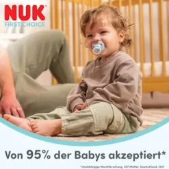 NUK Chupeta First Choice Dia e Noite Roxo 18-36M Uni. 2 | Brilham no escuro