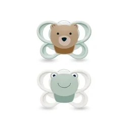 NUK Chupeta Perfect Match Air Silicone Sapo/Urso 0-6 Meses 2 Uni.