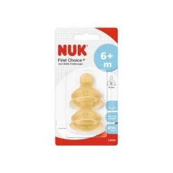 Nuk First Choice+ Tetinas Latex L +6M