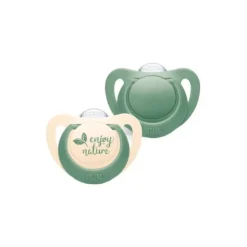 Nuk For Nature Chupetas Silicone Verde T2 6-18M