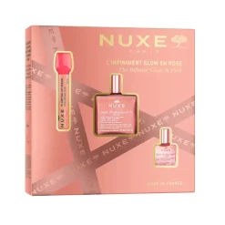 NUXE Coffret Natal The Infinite Glow In Pink Prodigieuse | 2 Óleos + Sérum Labial