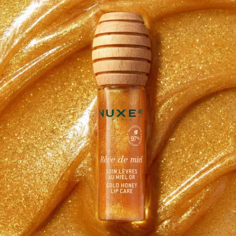 Nuxe Kiss&Crush Rêve de Miel Sérum Labial Dourado | Gloss Dourado + Charms