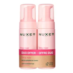Nuxe Promo Very Rose Espuma de Limpeza 2x150ml | Limpa e Acalma | Para Pele Sensível