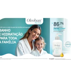 Oleoban Duche Diário 500ml | Gel Limpeza Ultra-Suave | Protege Pele Sensível e Atópica | Adultos e Crianças